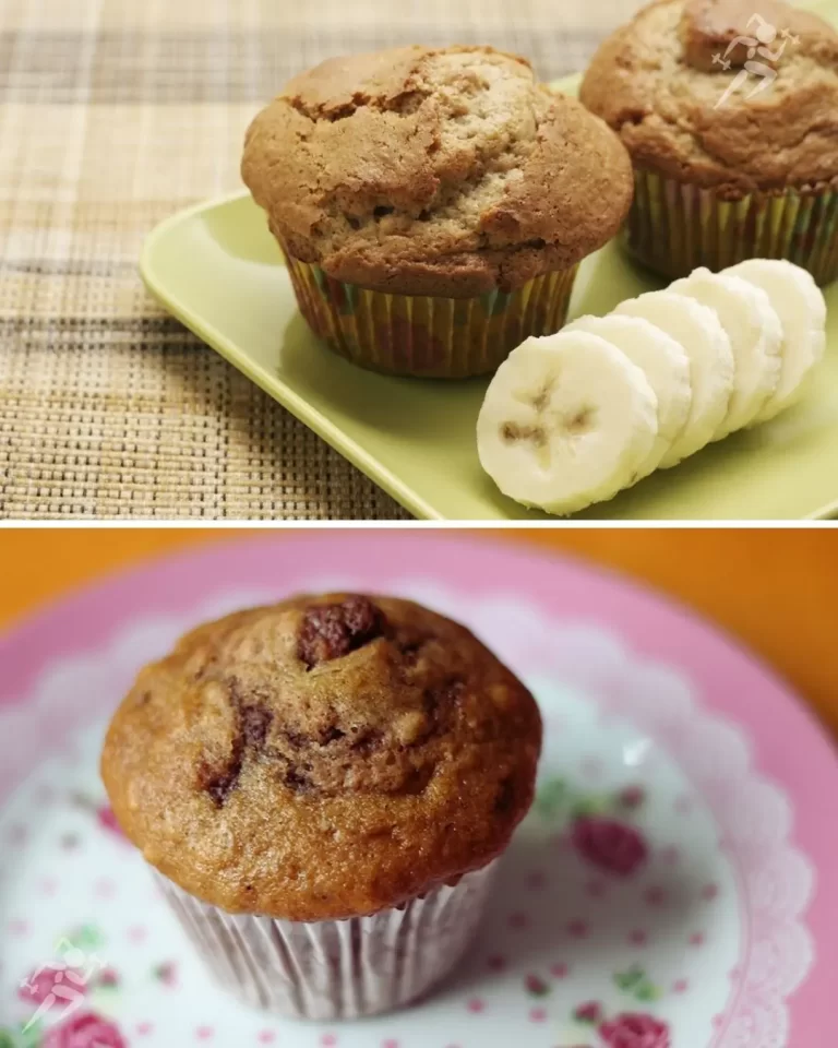 Delícia Saudável Receita de Muffin de Banana com Aveia Perder