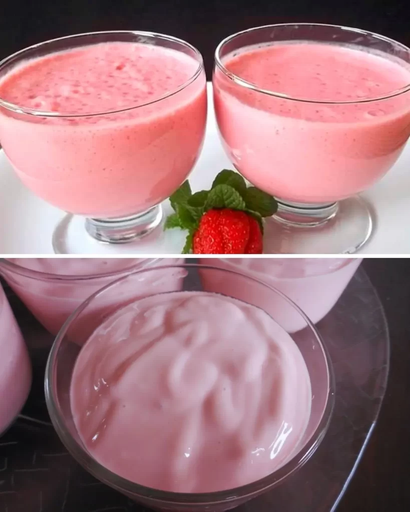 receita de iogurte caseiro de morango
