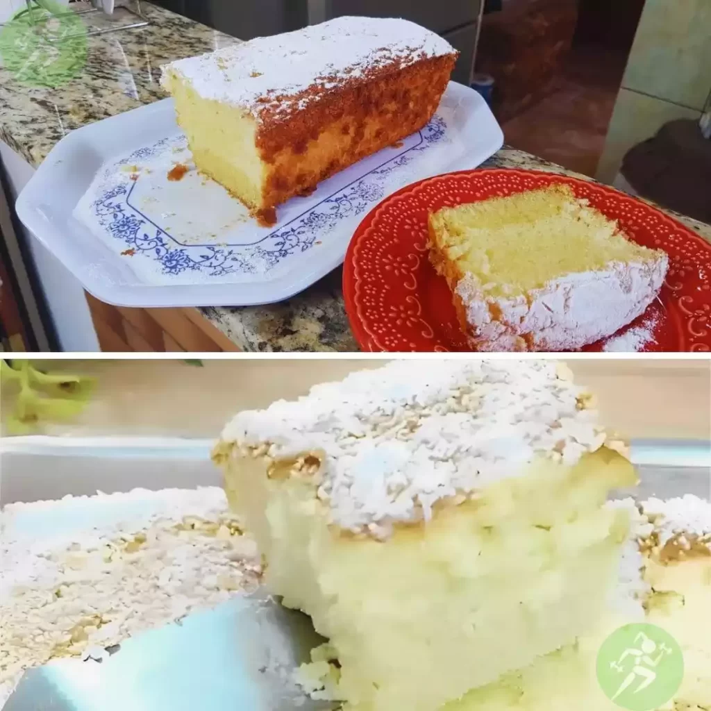 Bolo de maisena com coco