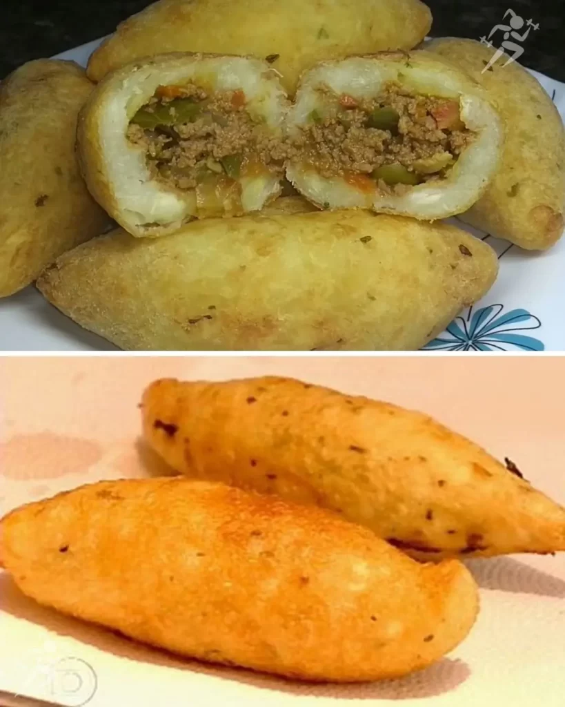 Bolinho de aipim recheado