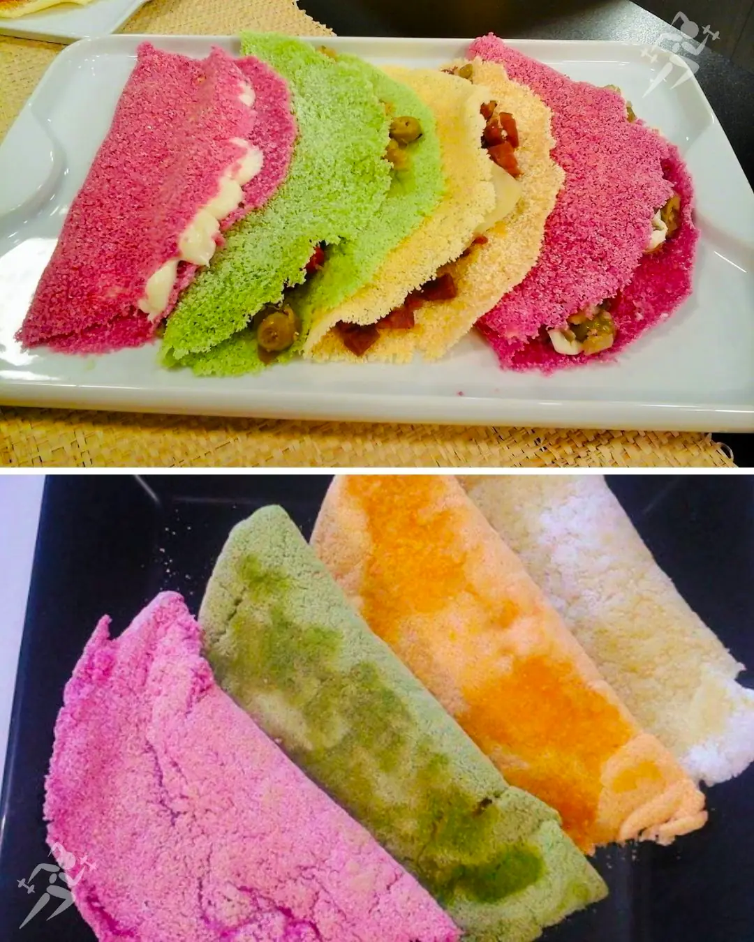receita de tapioca colorida