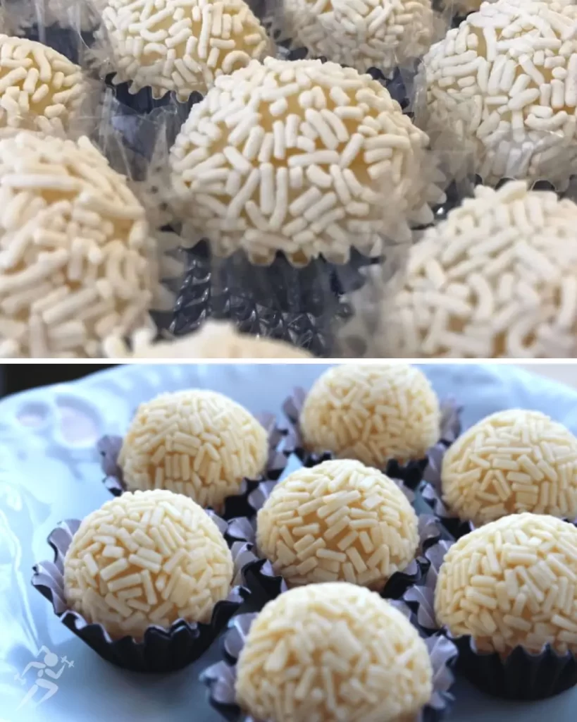 receita gourmet brigadeiro branco