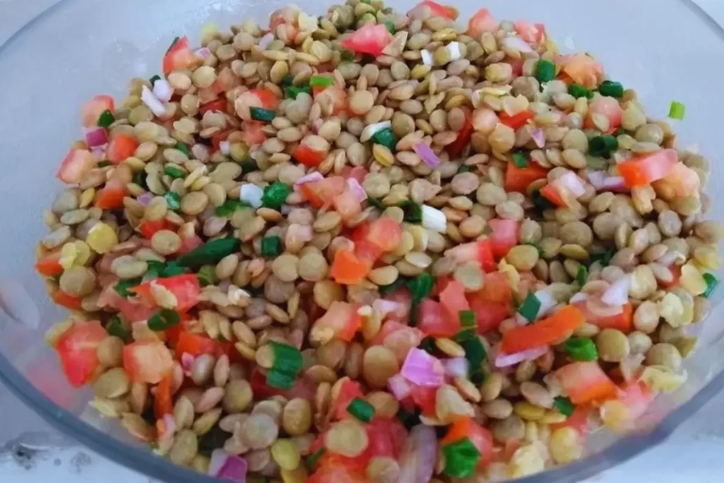 salada de lentilha