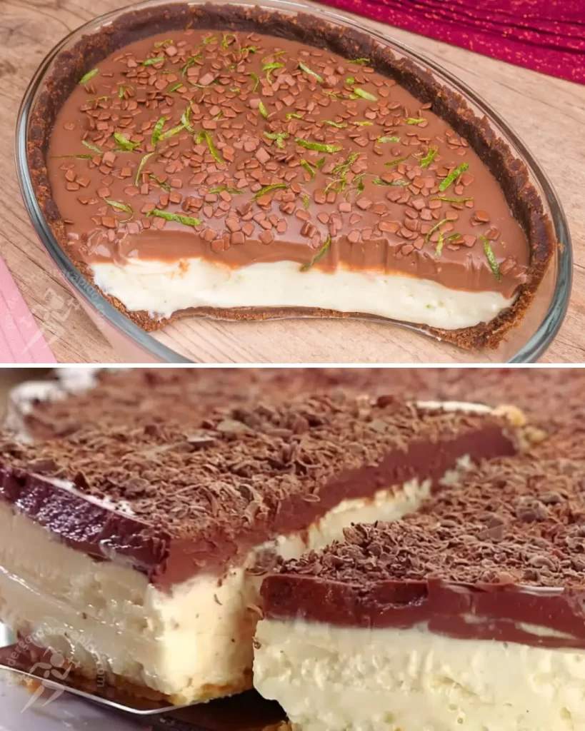 Torta de limão com chocolate