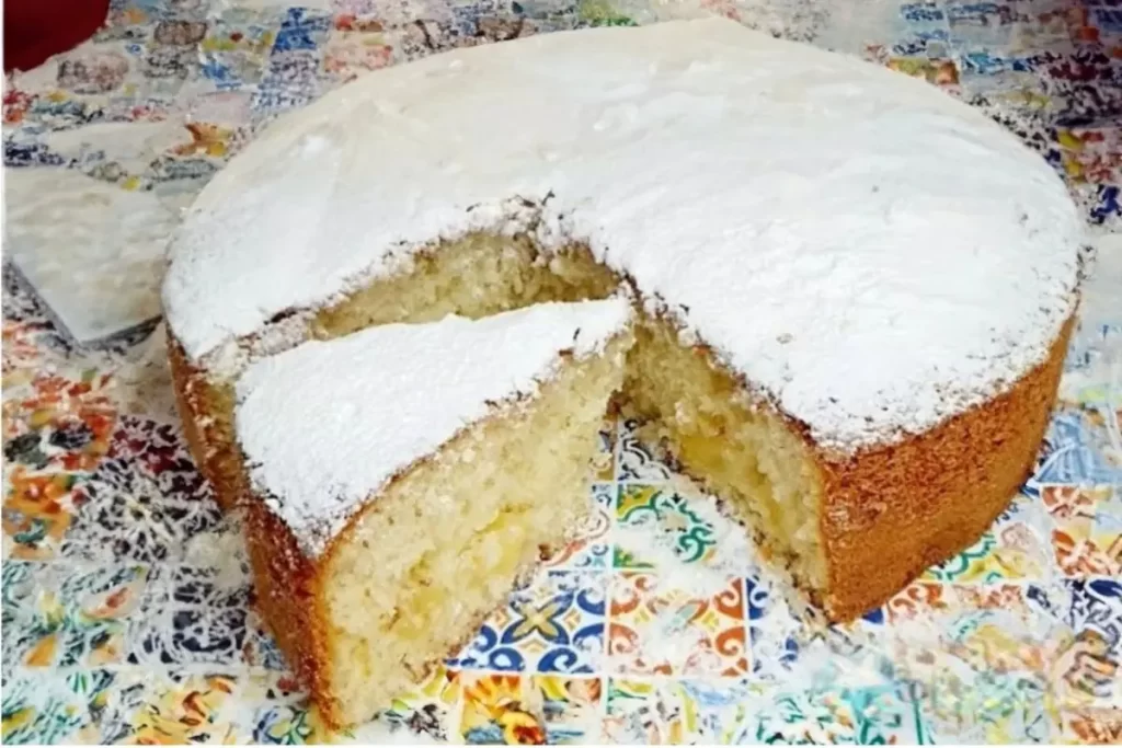 bolo de maçã preparado no liquidificador