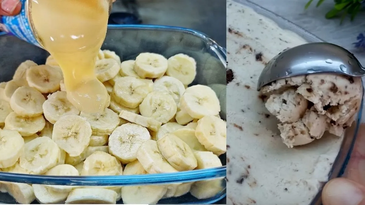 receita de sorvete de banana com leite condensado