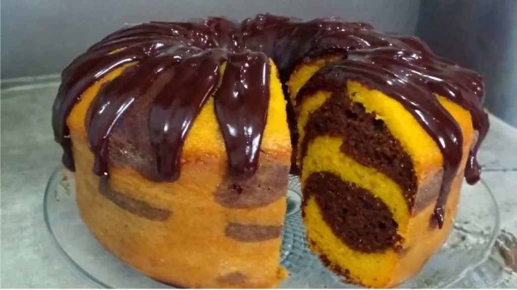 Carrot Chocolate Marble Cake