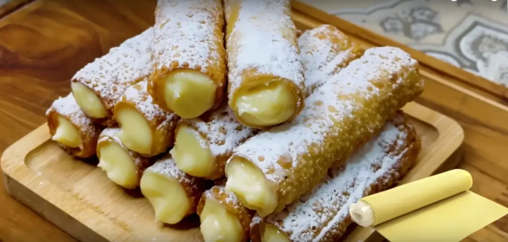 Cannoli com Massa de Pastel