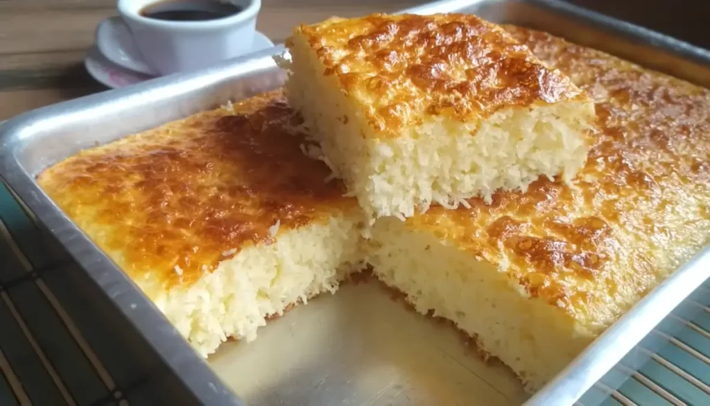 BOLO DE COCO SEM FARINHA DE TRIGO