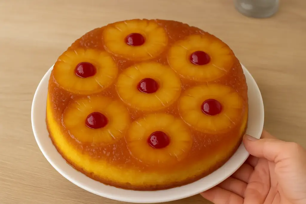 Bolo de Abacaxi Invertido