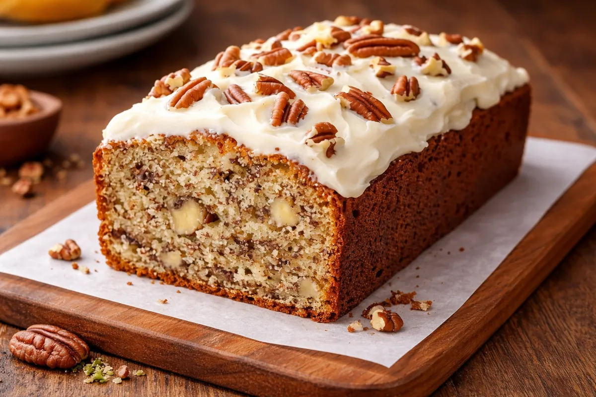 Bolo Amanteigado de Nozes e Canela